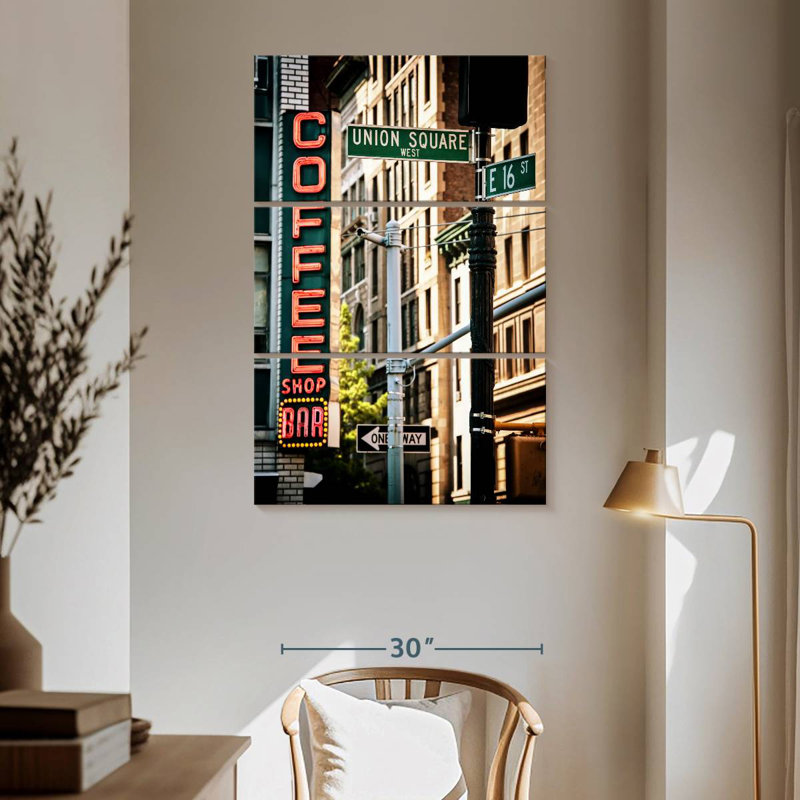 Sireci Union Square Coffee, 65" H x 42" W