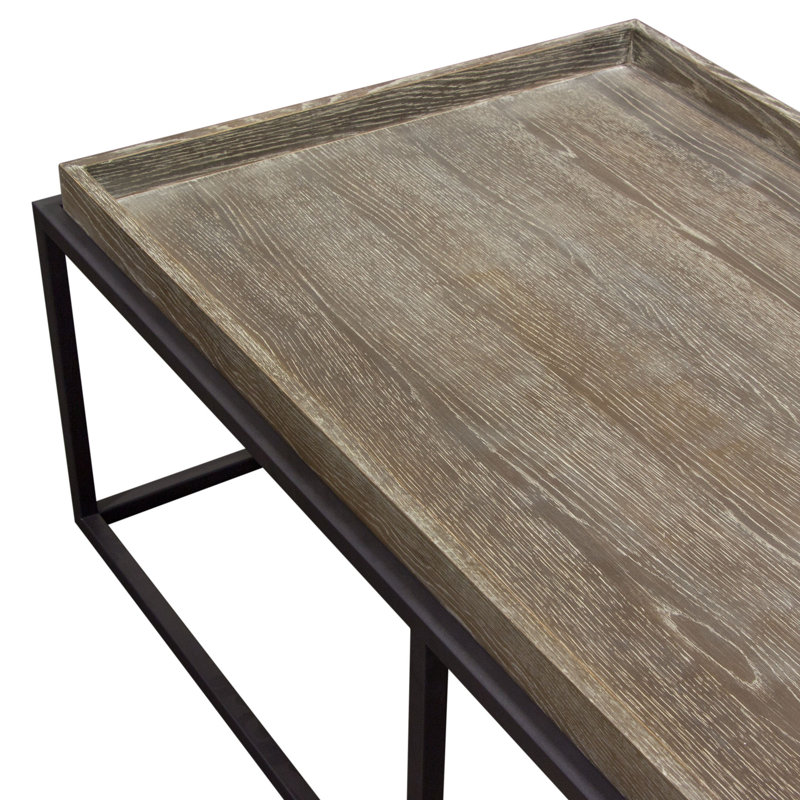 Ediz Solid Wood Top Single Coffee Table