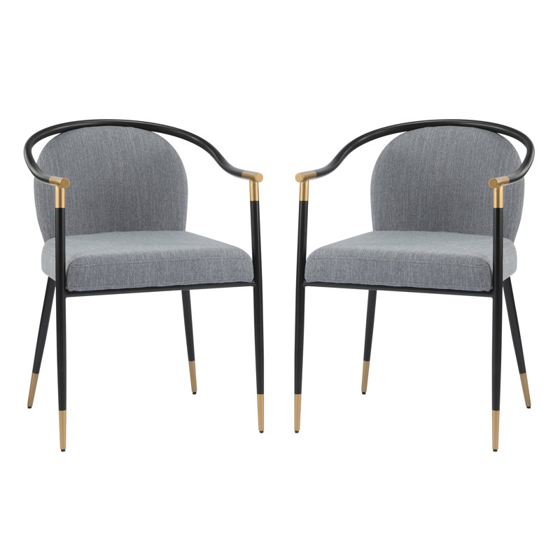 Chaises de salle à manger Jaquayla, Gris