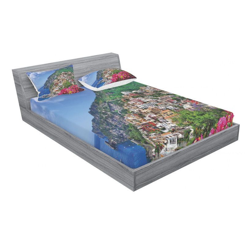 Microfiber Sheet Set, Queen Sheet Set with Fitted Sheet