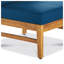 Ensemble 3 pièces de canapé et table en bois d'acacia avec coussins crème Perla-129508041