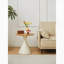 TABLE RONDE BLANC + BOIS