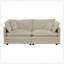 Ensemble de causeuse et de chaise 2 places, ensemble de canapé et de chaise 2 pièces, causeuse et fauteuil d'appoint, canapé de salon en chenille 2 pièces (1 + 2 places), chenille beige-118043636