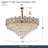 Regalia 21-Light Crystal Chandelier - Gold