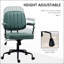 Chaise de bureau avec structure, revêtement en polyester, accoudoirs inclus, pivotant, hauteur réglable, roulettes