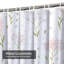Rideau de douche rose avec 12 crochets-129039830