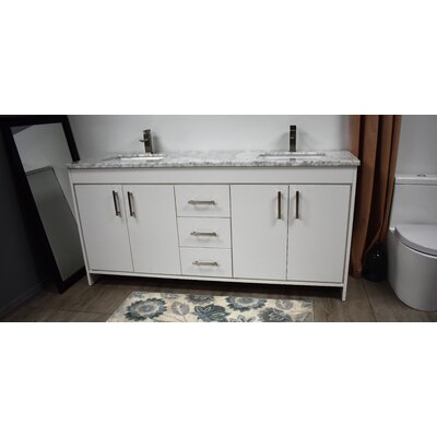 Annily 60"" Double Bathroom Vanity Set -  Ebern Designs, 52040D3E96644B30917A235EAA84BD8D