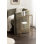 Dorman Mirrored Narrow Side Table with Storage Rack