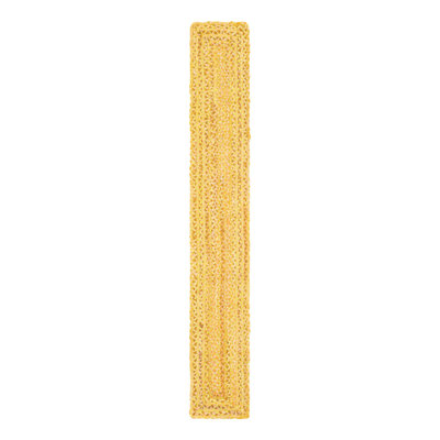 Kahwajian Hand-Braided Cotton Yellow Area Rug