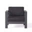 Fauteuil club d'extérieur 1 pièce