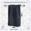 6 Pack Premium Ribbed Cotton Towels, Everyday Comfort Hand, Bath Towels & Sheet, Soft Feel, Quick Dry & Highly Absorbent-118474358-124328165