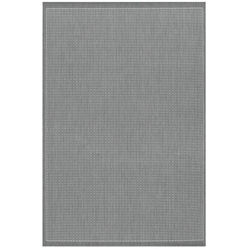 Fierce Sella Gray-Beige Indoor/Outdoor Rug, Rectangle 7'6" x 10'9"