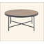 Table basse en chêne vieilli gris et métal