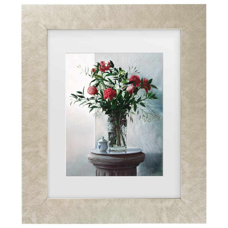 Fiori Sulla Colonna par Dank Weitzen, H 17,5 po x l 14,5 po x P 0,625 po, Champagne