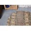 Petits tapis 3,7 x 3,7 pi, tapis en laine beige, tapis géométrique, tapis rétro, tapis neutre, tapis turc