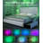 Wingback Modern Platform Bed With Galaxy Projector, 4 DustProof Storage Drawers, LED Bed Frame, USB Ports, No Box Spring Needed & Noise-Free Sturdy Wood Slats, Kiarri-1786305418