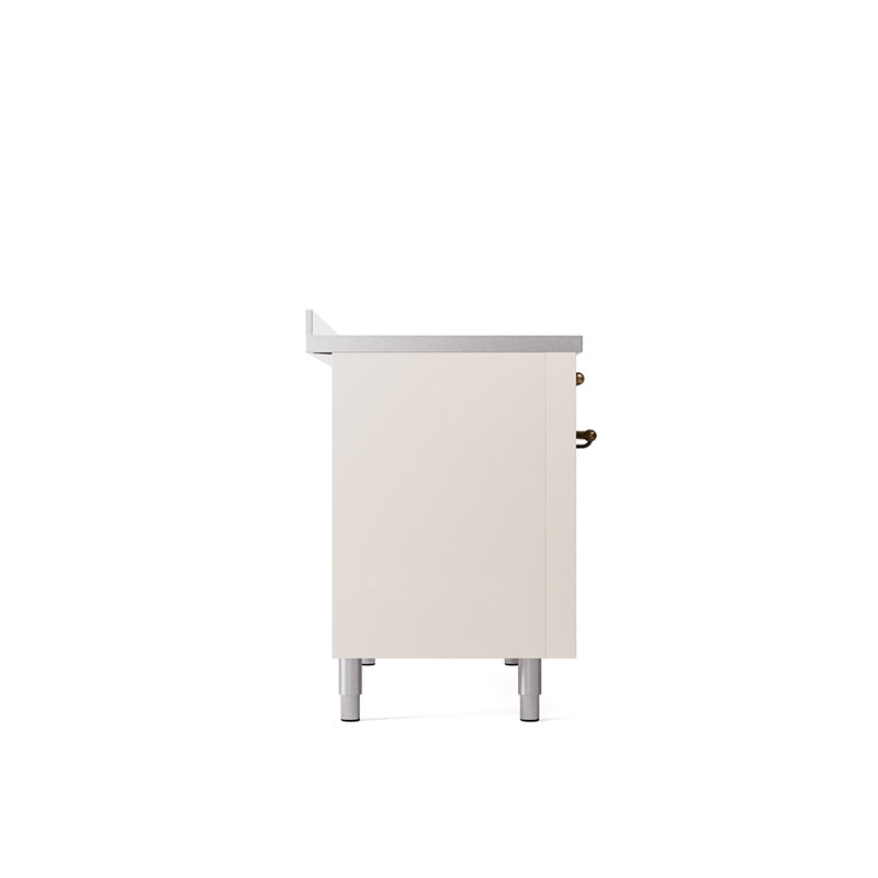 ILVE Nostalgie II 48 in Induction Range, Antique White/Bronze