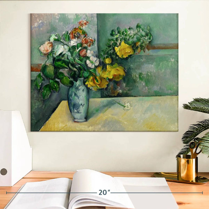 Nature morte dans un vase, H 12 po x l 15 po
