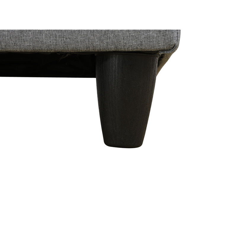 Tatman Upholstered L-Shaped Sectional, Right Hand Facing, Light Pencil Gray Velvet