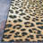 Ehren Leopard Animal Print New Gold Indoor Outdoor Area Rug-67947446