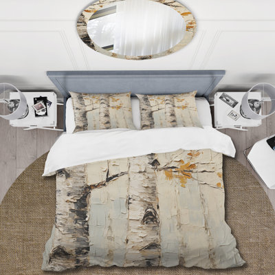 Ensemble de housse de couette Beige Tree American Basswood III