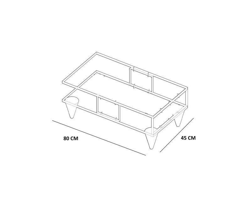 Carlos Coffee Table With Storage Space