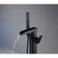 Robinet de baignoire autoportant à fixation au sol à haut débit avec pomme de douche à main