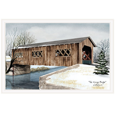 The Kissing Bridge Framed Wall Art for Living Room, Home Wall Décor Framed Print by Billy Jacobs