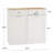 Versatile And Stylish Kitchen Trash Cabinet With Multiple Compartments