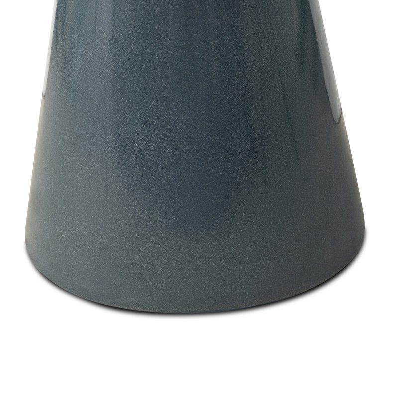 Kika End Table-Smooth Red Concrete, Smooth Slate Concrete