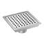Bonde carrée en nickel brossé 6 po FlowGuard-126309775