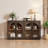 4-Door Large Storage Sideboard Buffet Cabinet With Glass Doors, Arched Cabinet With Adjustable Shelves For Kitchen, Dining Room And Living Room-182001880