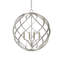Lustre globe unique à 4 lumières Roussel