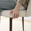 Chaise de salle à manger rembourrée avec pieds en métal Jorge-121780584-121780586