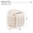 060-Chenille Fabric Modern Knot Design Ottoman Makeup Stool Footstool, Comfortable And Stylish Seat For Living Room, Bedroom-1483304884