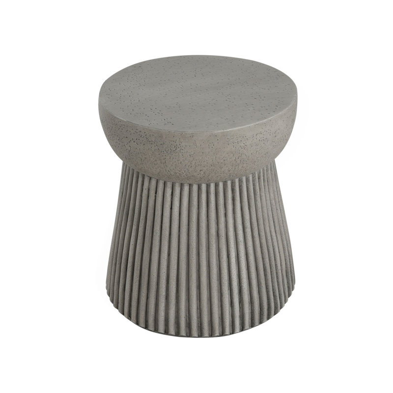 Outdoor Lightweight Concrete Side Table