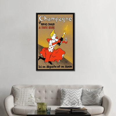 « hommage to lautrec », affiche rétro sur toile