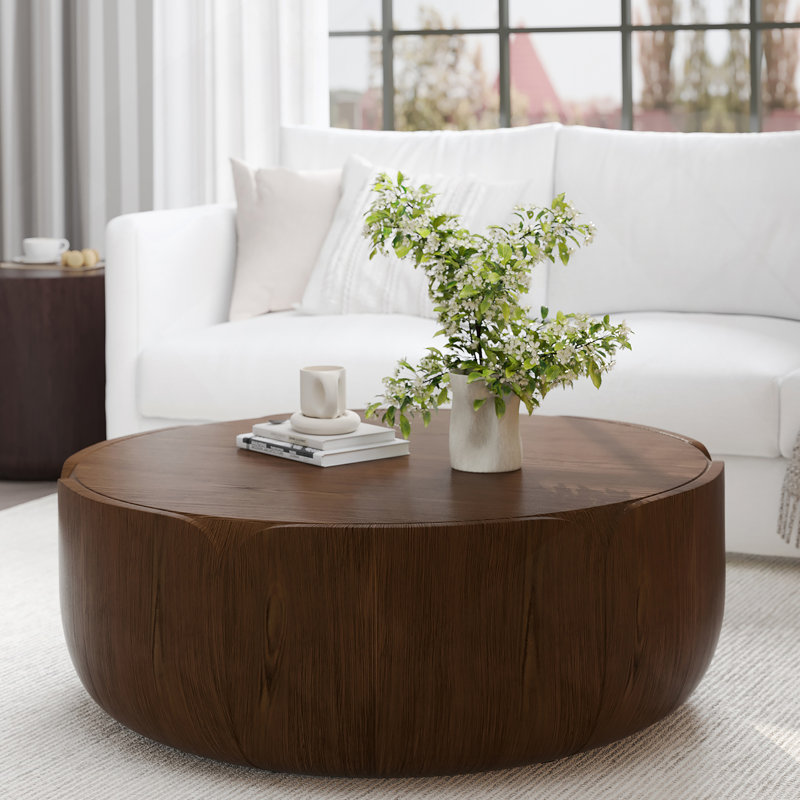 Table basse Drum, Brun