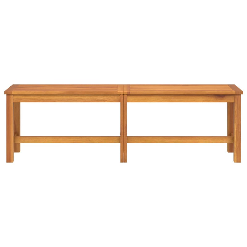 Menik Solid Wood Acacia Outdoor Bench, 45cm H x 150cm W x 35cm D