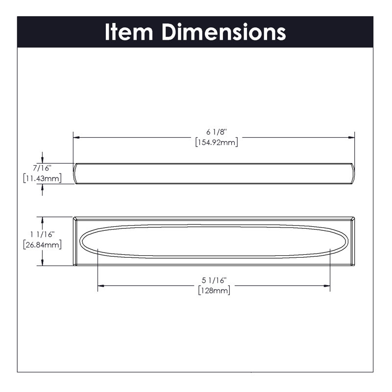 Ingot 5 1/16" Center to Center Bar Pull, Satin Nickel, 5 1/16"