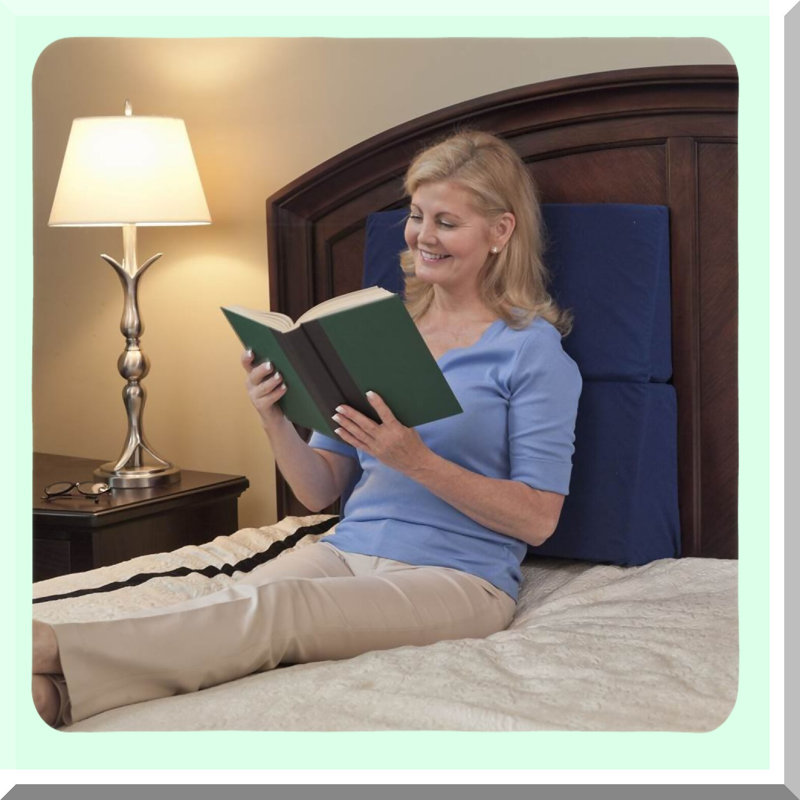 Foam Comfort 10" Bed Wedge Pillow - Supportive RTL3826 Design for Better Sleep and Relaxation