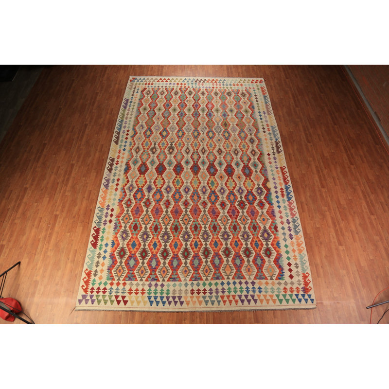 Grand tapis oriental style sud-ouest Kilim 10 x 16