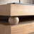 Narrow console table, Slim entryway table, Small space sofa table, 52 inch Hallway table, Wood console table with bead detail, Rustic modern console, Natural wood finish table, Minimalist foyer table.