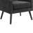 26.77" Mid-Century Modern Accent Chair With Linen Upholstery, Tufted Back And Black Solid Wood Legs(Set Of 2)-887376070