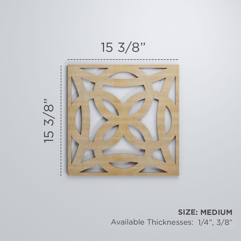 Panneaux muraux décoratifs en bois Baytown, H 11 3/8 po x l 11 3/8 po x P 3/8 po, Qualité de peinture (bois)