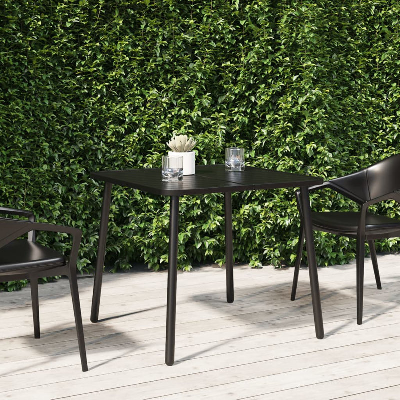 Kelmscott Square Metal Outdoor Dining Table , cm W cm D, 71cm H x 80cm W x 80cm D