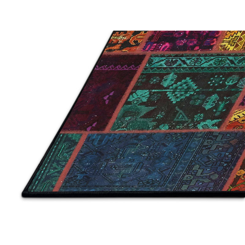Abstract Indoor Rug, Rectangle 2' x 4'