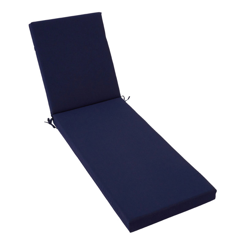 Outdoor Sun Lounge Cushion, Dark Blue