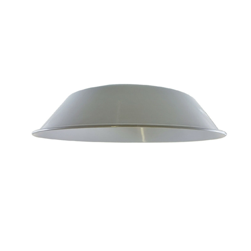 25.4cm H Metal Bowl Lamp Shade ( Uno ), White