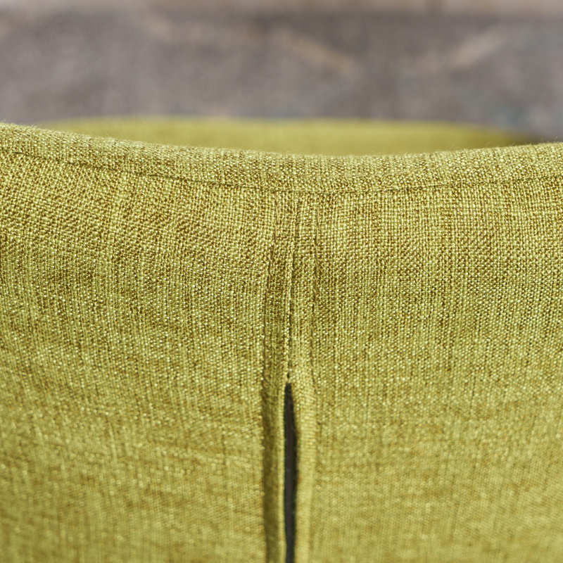 Chaise rembourrée avec pieds en bois, Noyer naturel, Vert